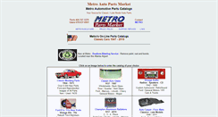 Desktop Screenshot of metropartsmarket.com