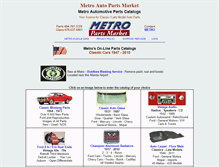Tablet Screenshot of metropartsmarket.com